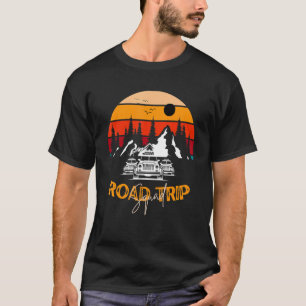 Camiseta Viaje Por Carretera Escuadrón Fuera Camping Famili