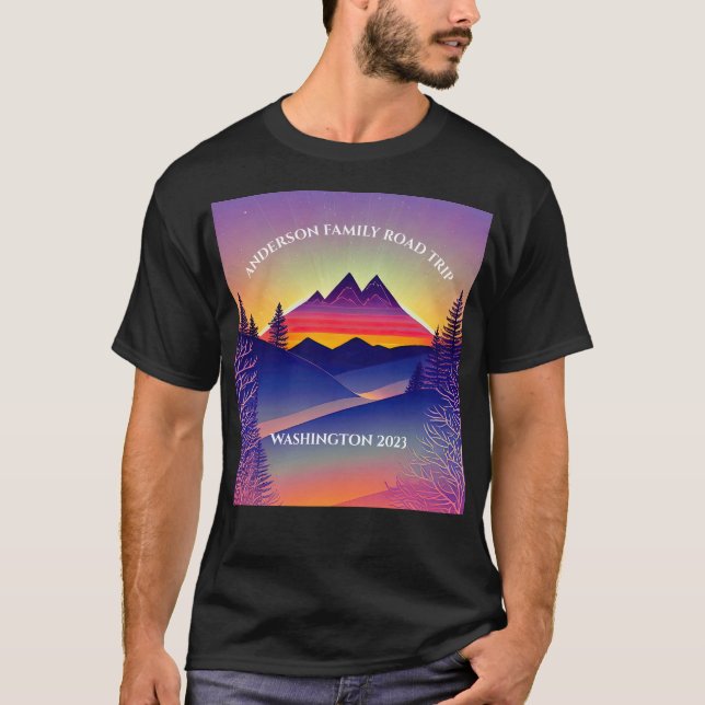 Camiseta Viaje por carretera PERSONALIZADO hasta la montaña (Anverso)
