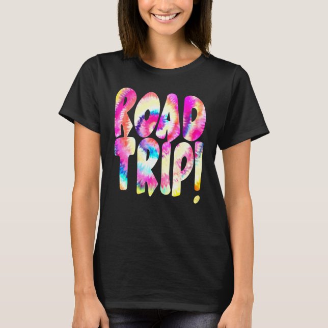 Camiseta Viaje por carretera Viaje Destino Turista Tiro-Tye (Anverso)