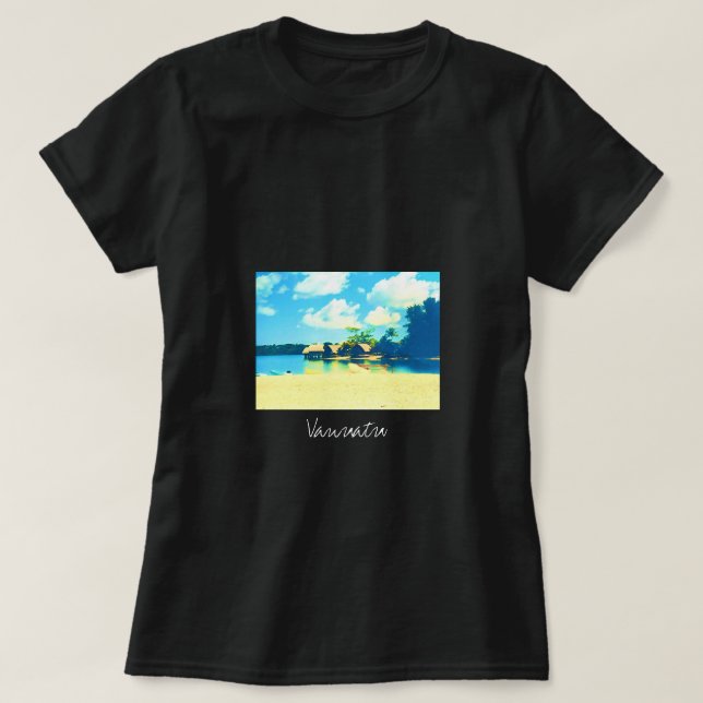 Camiseta Viaje por el paraíso de las islas tropicales de Va (Diseño del anverso)