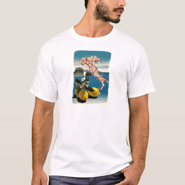 Camiseta Viaje por Italia Vintage (Anverso)
