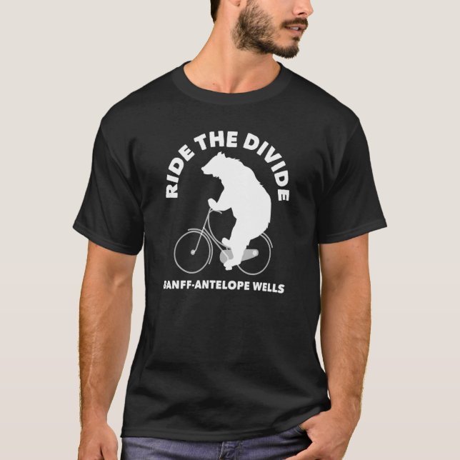 Camiseta Viaje Por La Brecha Continental Dividir Bicicleta  (Anverso)
