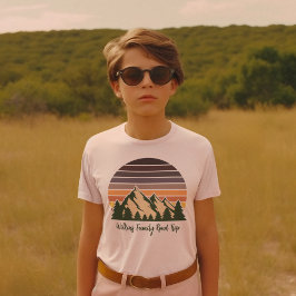 Camiseta Viaje por la carretera Naturaleza Bosque Verde Niñ