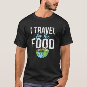 Camiseta Viaje Por La Comida En La Vintage Divertida