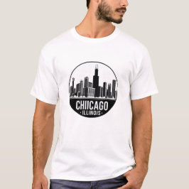 Camiseta Viaje Retro de Vintage Chicago Illinois