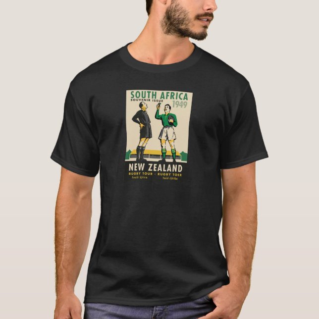 Camiseta Viaje retro del rugbi Nueva Zelanda SA (Anverso)
