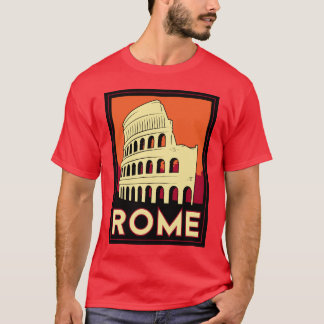 Camiseta viaje retro del vintage de Europa del coliseo de