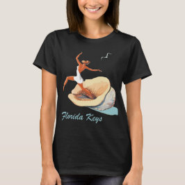 Camiseta Viaje Retro Florida Keys Shell Diver