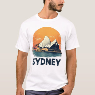 Camiseta Viaje Retro Sydney Australia