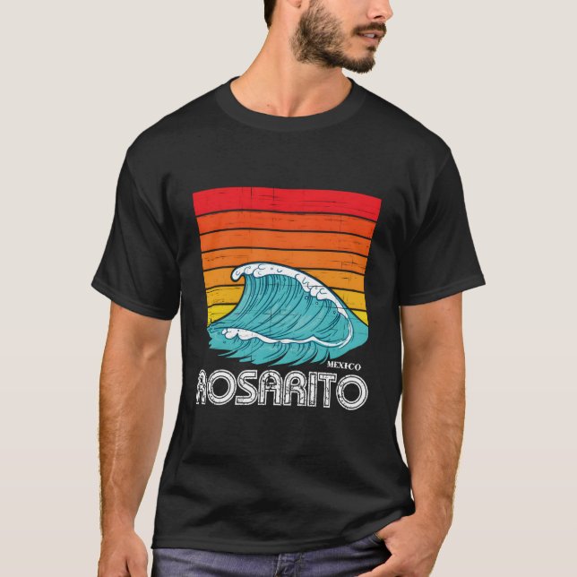 Camiseta Viaje Rosarito Surf Norte Baja México (Anverso)