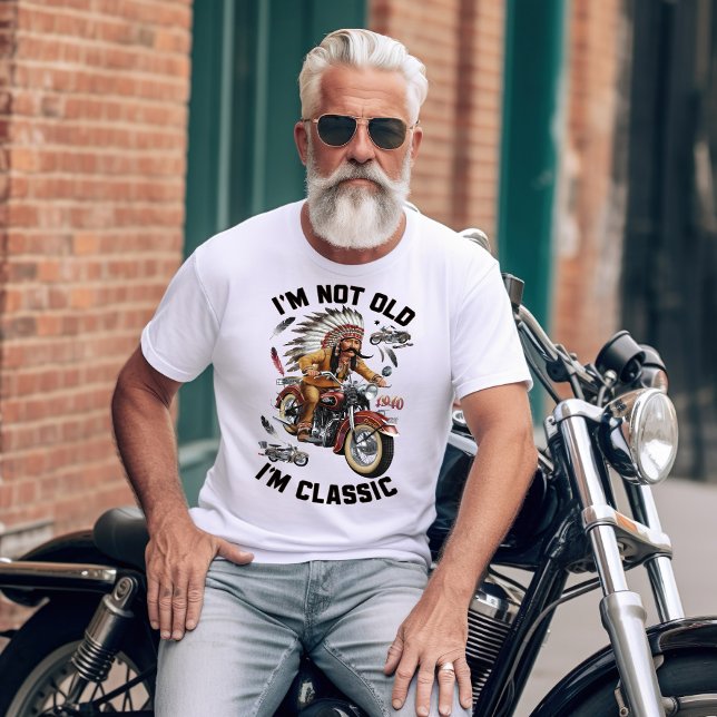 Camiseta Viaje sin tiempo: No soy viejo, soy una motociclet (Subido por el creador)