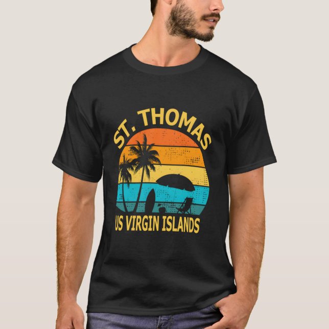 Camiseta Viaje St Thomas Islas Vírgenes Estadounidenses Vac (Anverso)