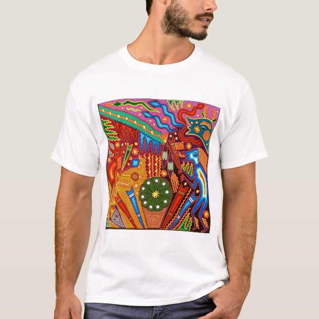 Camiseta Viaje tribal maya mexicano de Boho del arte de (Anverso)