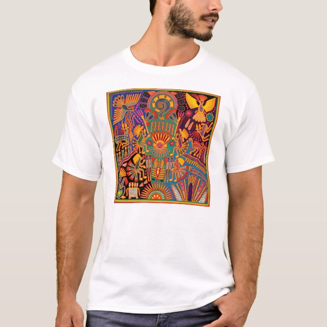 Camiseta Viaje tribal maya mexicano de Boho del arte de (Anverso)