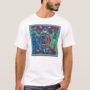 Camiseta Viaje tribal maya mexicano de Boho del arte de