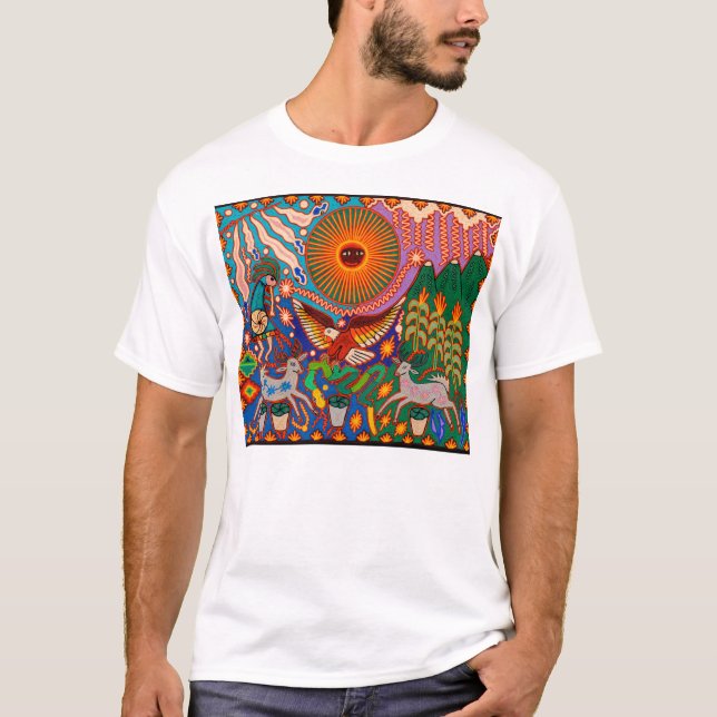Camiseta Viaje tribal maya mexicano de Boho del arte de (Anverso)