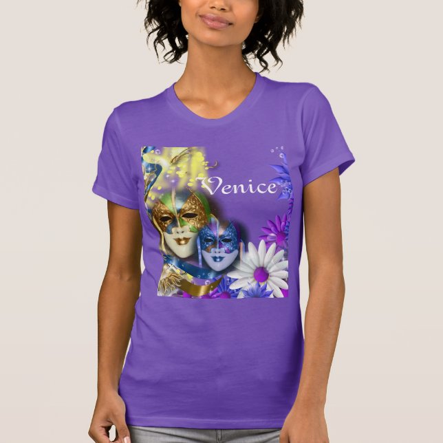 Camiseta Viaje veneciano de los chicas de las máscaras de (Anverso)