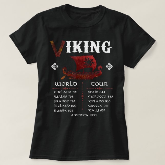 Camiseta Viaje Viking World Tour (Diseño del anverso)