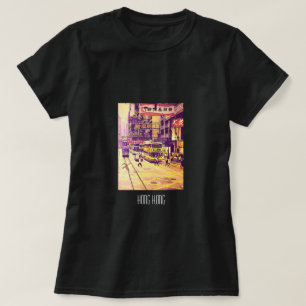 Camiseta Viaje vintage de la escena callejera de Hong Kong
