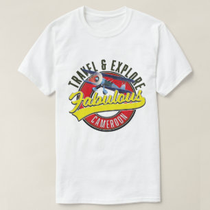 Camiseta Viaje y explore el fabuloso logo de Camerún