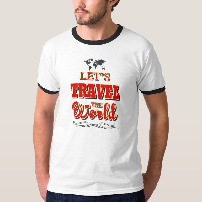 Camiseta Viajemos por el mundo (Anverso)