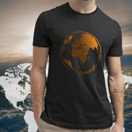 Camiseta Viajemos | Travesía | Mapa mundial