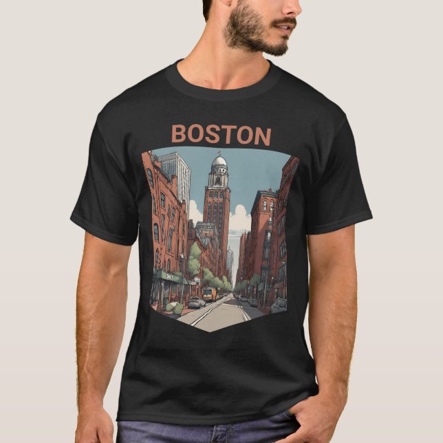 Camiseta Viajero de Boston: una deliciosa idea de regalo (Anverso)