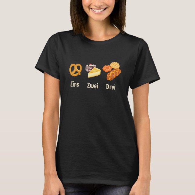 Camiseta Viajero de la comida Aprendizaje de políglota Pret (Anverso)
