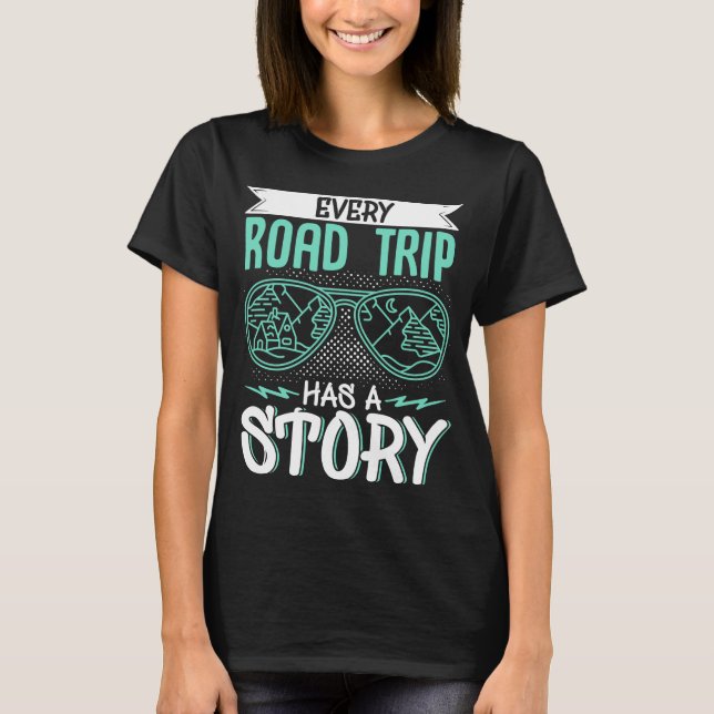 Camiseta Viajero de vacaciones Cada Viaje Por Carretera Tie (Anverso)