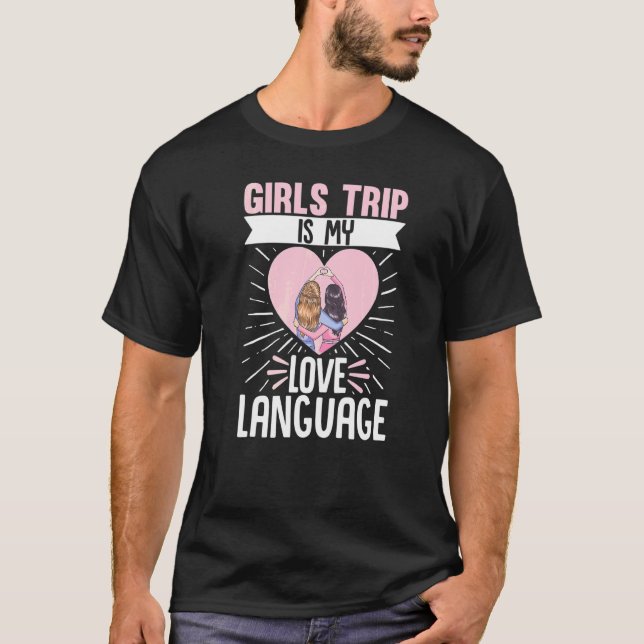 Camiseta Viajero de vacaciones Chicas de vuelo es mi amor L (Anverso)