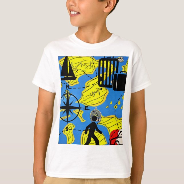 Camiseta Viajero del Mundo (Anverso)