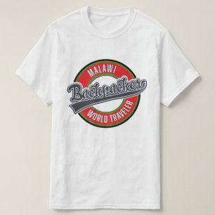 Camiseta Viajero del mundo mochilero de Malawi