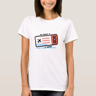 Camiseta Viajero del mundo: Sellos de pasaporte y latidos d