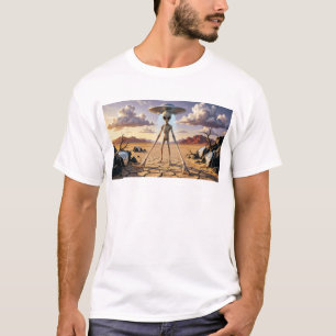 Camiseta Viajero del tiempo alienígena en un paisaje desért