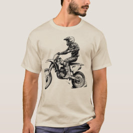 Camiseta Viajero en bicicleta de tinta sucia