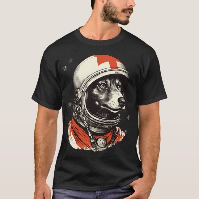 Camiseta Viajero espacial de Laika (Anverso)