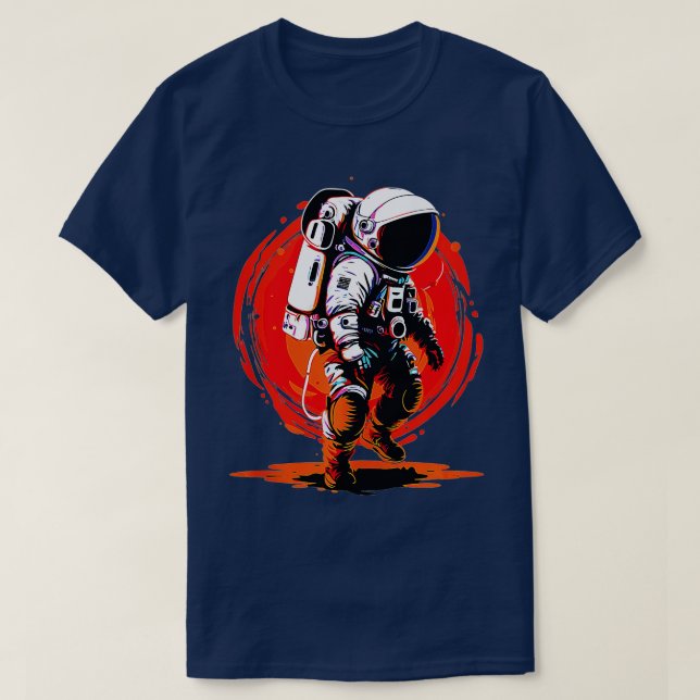 Camiseta Viajero espacial en planeta lejano para niños y ni (Diseño del anverso)