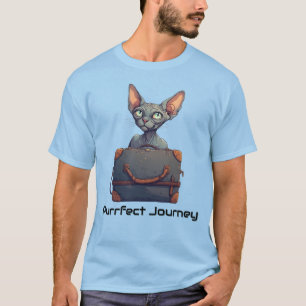 Camiseta Viajero Gato Adorable – Regalo para Amantes de Gat