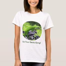 Camiseta Viajero gecko verde hawaiano