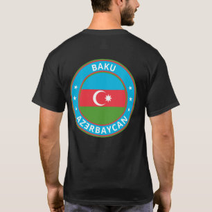 Camiseta Viajero global - Bakú, Azǝ Rbaycan   Azerbaijan Cl