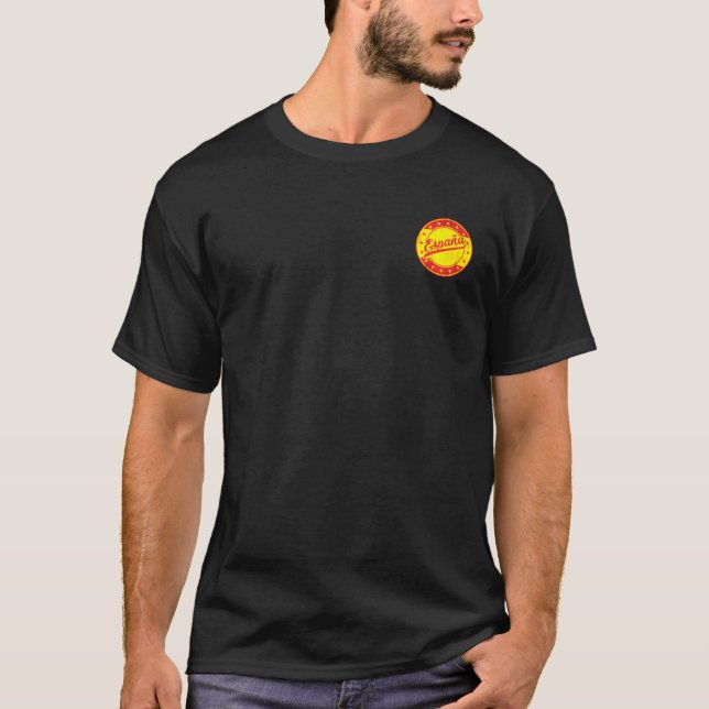 Camiseta Viajero global - España | Pegatina de España (Anverso)