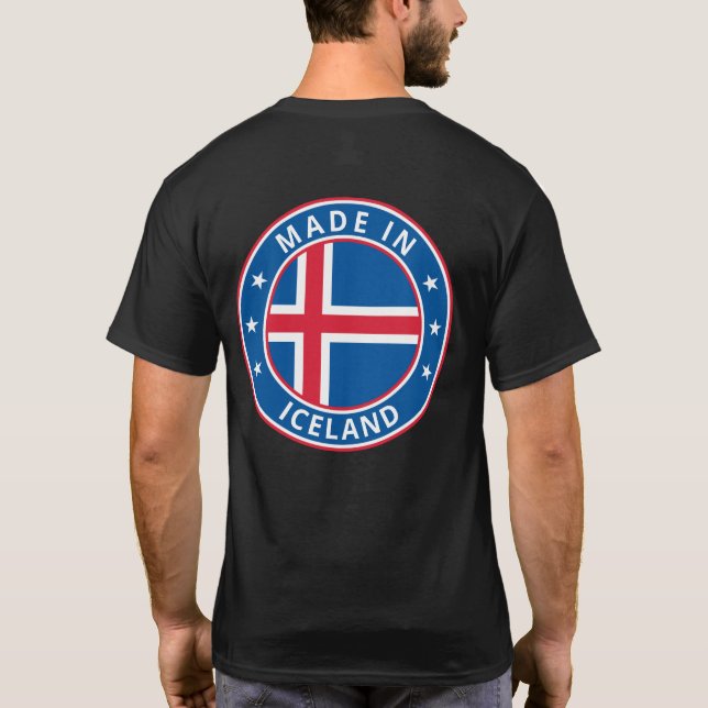 Camiseta Viajero Global - Hecho En Islandia (Edición) (Reverso)