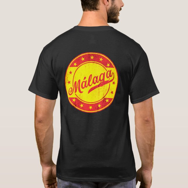 Camiseta Viajero global - Málaga, España (Reverso)
