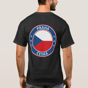Camiseta Viajero global - Praha   Praga, Česká (Edit) Sti