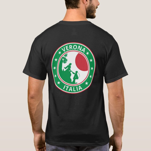 Camiseta Viajero global - Verona, Italia (Reverso)