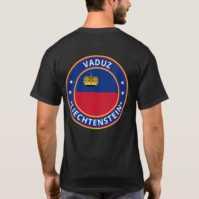 Camiseta Viajero Mundial - Vaduz, Liechtenstein (Reverso)
