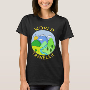 Camiseta Viajero Mundial Viajando Por El Mundo Tr