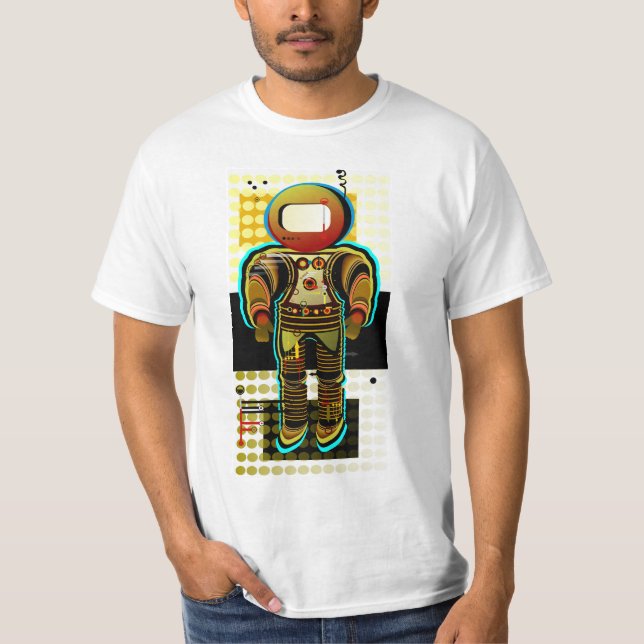 Camiseta Viajero pasado del astronauta (Anverso)