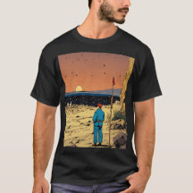 Viajero Solitario en el Arte del Atardecer del Des