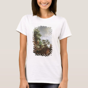 Camiseta Viajeros por un mesón (aceite en lona)